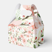 Roze bloemen bedankdoosjes (Voorkant Zijde)