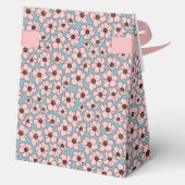 Roze Bloemen  Bedankdoosjes (Achterkant)