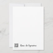 Roze bloemen bedankkaart (Achterkant)