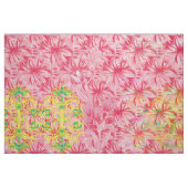 Roze bloemen behang. Boho Etnisch Textiel Stof (Fat Quarter)