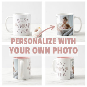 Roze Bloemen Beste Mam Ooit Koffiemok