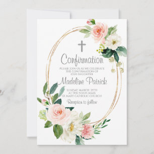 Roze Bloemen Bevestiging Kaart