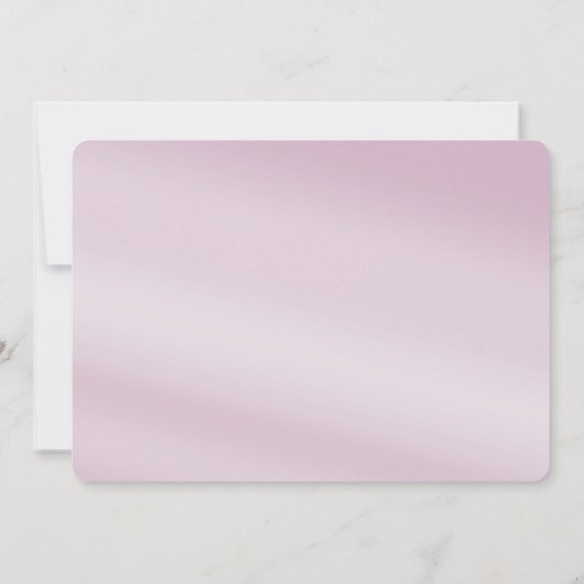 Roze Bloemen Bewaar de datum Kaart (Achterkant)