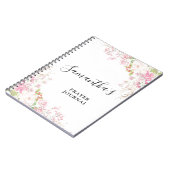 Roze Bloemen Bijbel Verse Journal Notitieboek (Linkerzijde)