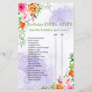 Roze bloemen, Birthday Ever of Nooit Game