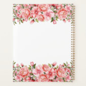 Roze Bloemen & Bladeren Maand en Week Planner (Achterkant)
