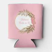 roze bloemen blikjeskoeler (Voorkant)