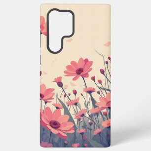 Roze Bloemen Bliss zachte roze bloemen Samsung Galaxy Hoesje