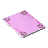 Roze bloemen Blocnote (Schuin)