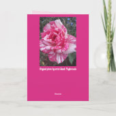 Roze Bloemen Bloem Rozen Moederdag Kaart (Achterkant)