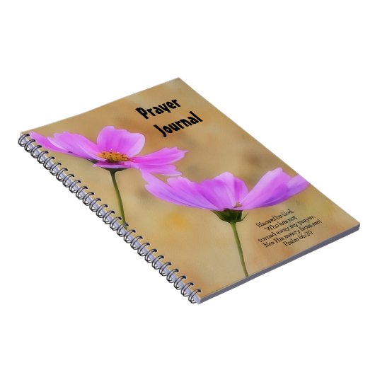 Roze Bloemen Bloemen Bloemen Gebed Tijdschrift No Notitieboek (Rechterzijde)
