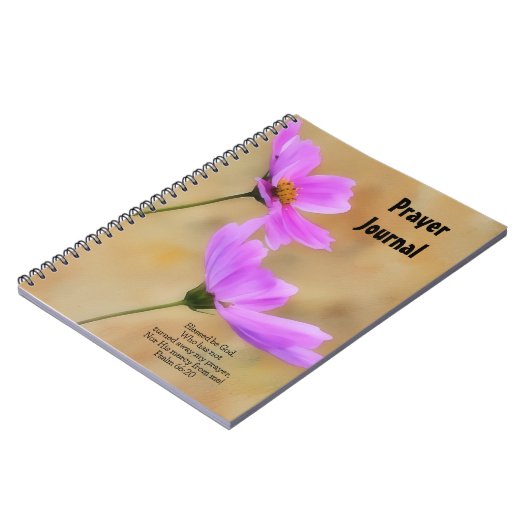  Roze Bloemen Bloemen Bloemen Gebed Tijdschrift No Notitieboek (Linkerzijde)