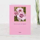 Roze Bloemen Bloemen Bloemen Roos Rozen Moederdag  Kaart (Achterkant)