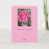 Roze Bloemen Bloemen Bloemen Roos Rozen Moederdag  Kaart (Achterkant)