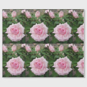 Roze bloemen bloemen bloemtuin Verpakking Cadeaupapier (Vlak)