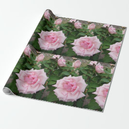 Roze bloemen bloemen bloemtuin Verpakking Cadeaupapier