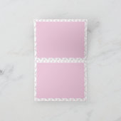 Roze Bloemen Bloemen Dankjewel Kaart (Binnen)