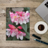 Roze bloemen bloemen klembord