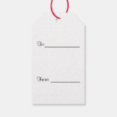 roze bloemen bloemen label cadeaulabel (Achterkant)