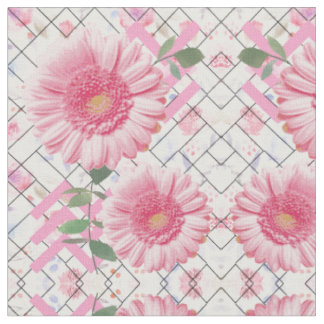 ROZE BLOEMEN BLOEMEN STOF
