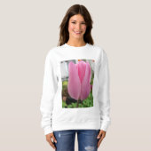 Roze Bloemen Bloemen Tulp Tulpen Tuin T Shirt (Voorkant volledig)