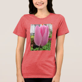 Roze Bloemen Bloemen Tulp Tulpen Tuin T Shirt