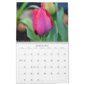 Roze Bloemen Bloemenkalender Kalender (Mar 2026)