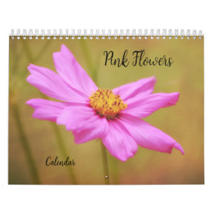Roze Bloemen Bloemenkalender Kalender