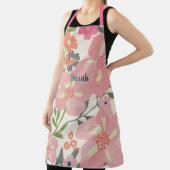  Roze Bloemen Bloemenpatroon Schort (Insitu)