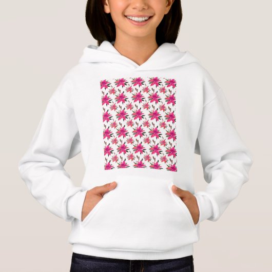 Roze Bloemen Bloemmotief Ontwerp (Voorkant)