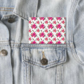 Roze Bloemen Bloemmotief Ontwerp Button (Insitu)