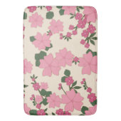 Roze bloemen, bloempatroon, patroon van bloemen badmat (Voorkant Verticaal)