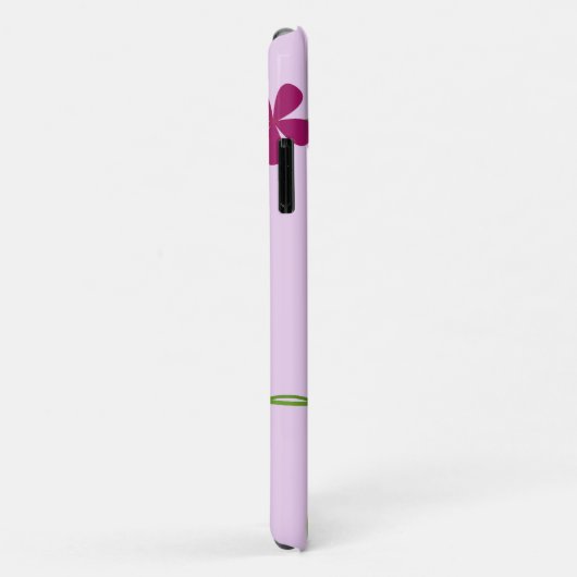 Roze bloemen, bloempatroon, patroon van bloemen Case-Mate iPhone case (Achterkant/rechts)