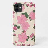 Roze bloemen, bloempatroon, patroon van bloemen Case-Mate iPhone case (Achterkant)