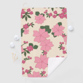 Roze bloemen, bloempatroon, patroon van bloemen golfhanddoek (Insitu)