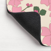 Roze bloemen, bloempatroon, patroon van bloemen muismat (Hoek)