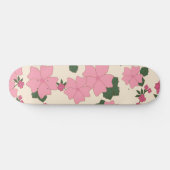 Roze bloemen, bloempatroon, patroon van bloemen persoonlijk skateboard (Horizontaal)