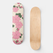 Roze bloemen, bloempatroon, patroon van bloemen persoonlijk skateboard (Voorkant)