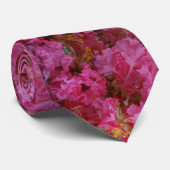 Roze Bloemen Bloesems Stropdas (Opgerold)