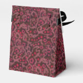 Roze bloemen Blush Curven die het fysieke florale  Bedankdoosjes (Achterkant)