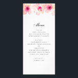 Roze bloemen. Blush floral bruiloft diner menu<br><div class="desc">Trouwmenu met roze bloemen. Geschikt voor verjaardag,  jubileum en elk ander feest. Neem contact met me op als je extra items nodig hebt.</div>
