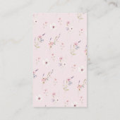 Roze Bloemen Boeken Kaart (Achterkant)