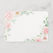 Roze Bloemen Boeken voor Baby in Bloom Hydrangea Informatiekaartje (Achterkant)