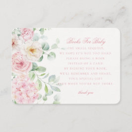 Roze Bloemen Boeken voor Baby in Bloom Hydrangea Informatiekaartje