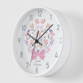 Roze Bloemen Boeket Gepersonaliseerd Meisjes Kweke (Hoek)