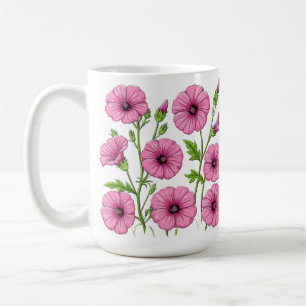 Roze Bloemen Boeket Koffiemok