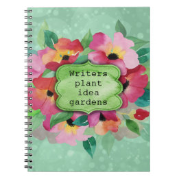 Roze Bloemen Boeket | Schrijvers Plant Idea Garden Notitieboek