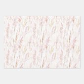 Roze Bloemen & Bogen Verjaardag Inpakpapier Vel (Voorkant 3)