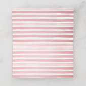 Roze Bloemen Boho Chic Trouwstoel Vouw Plaatskaartje (Binnenkant ongevouwen)