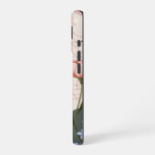 Roze bloemen, Boho patroon iPhone 16 Hoesje (Linkerkant)